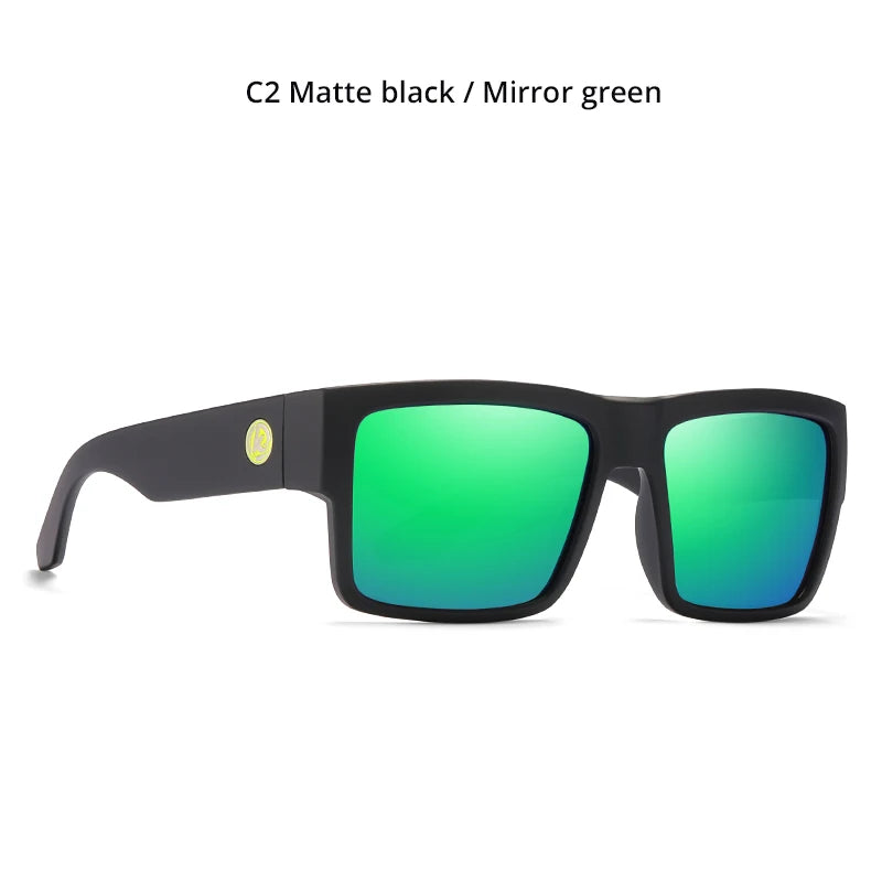 KDEAM Square Polarized Sunglasses – Matte Frame UV400 Eyewear for Men | Classic Driving Style