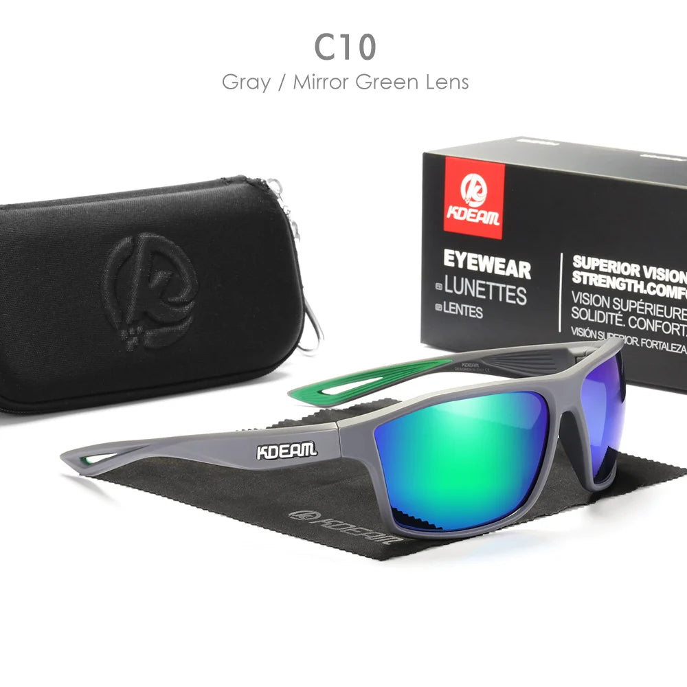 KDEAM KD0940 Polarized Sports Sunglasses – Outdoor Lifestyle Eyewear for Men | UV400 Protection