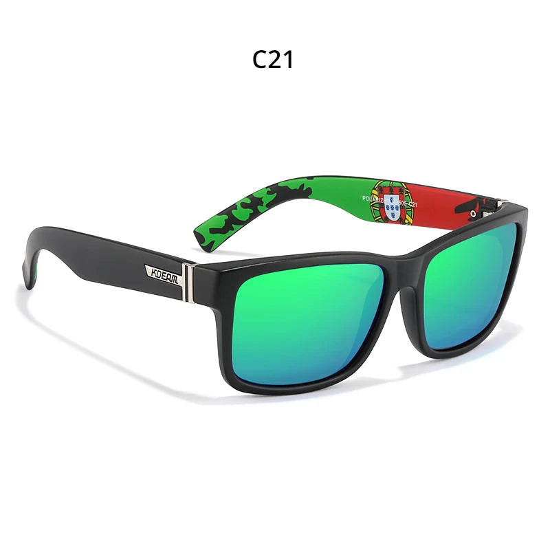 KDEAM KD505 Polarized Square Sunglasses – UV400 Sport Eyewear for Men & Women