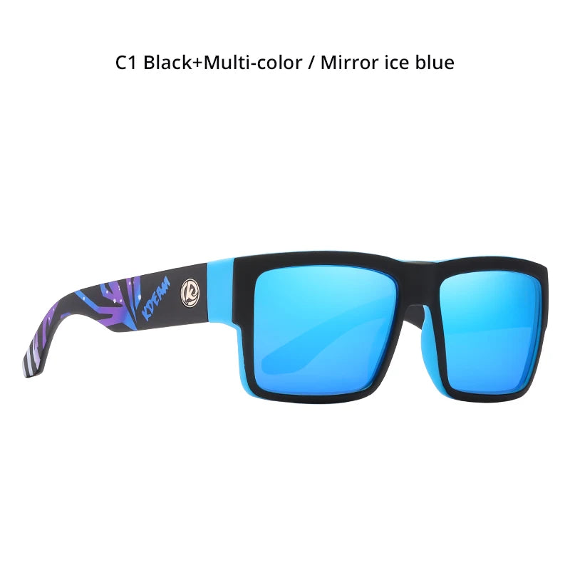 KDEAM Square Polarized Sunglasses – Matte Frame UV400 Eyewear for Men | Classic Driving Style