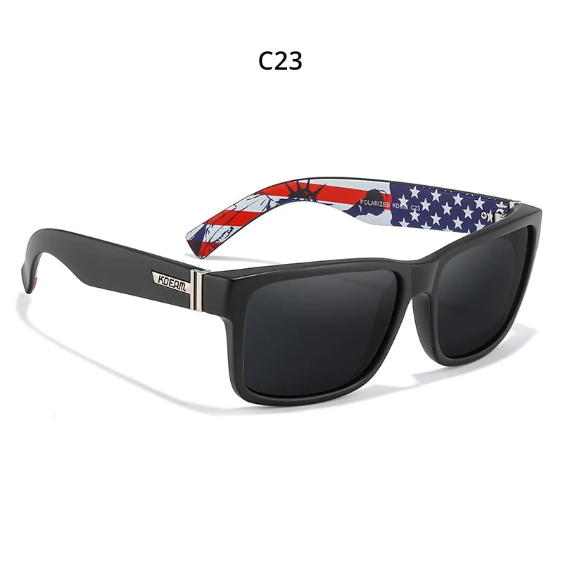 KDEAM KD505 Polarized Square Sunglasses – UV400 Sport Eyewear for Men & Women