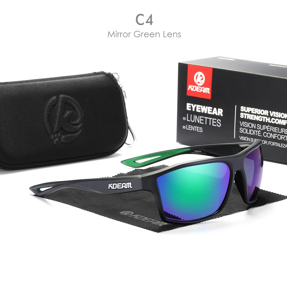 KDEAM KD0940 Polarized Sports Sunglasses – Outdoor Lifestyle Eyewear for Men | UV400 Protection