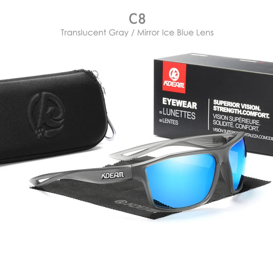 KDEAM KD0940 Polarized Sports Sunglasses – Outdoor Lifestyle Eyewear for Men | UV400 Protection