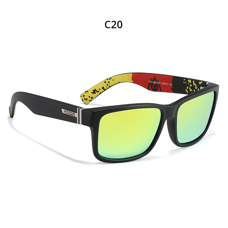 KDEAM KD505 Polarized Square Sunglasses – UV400 Sport Eyewear for Men & Women