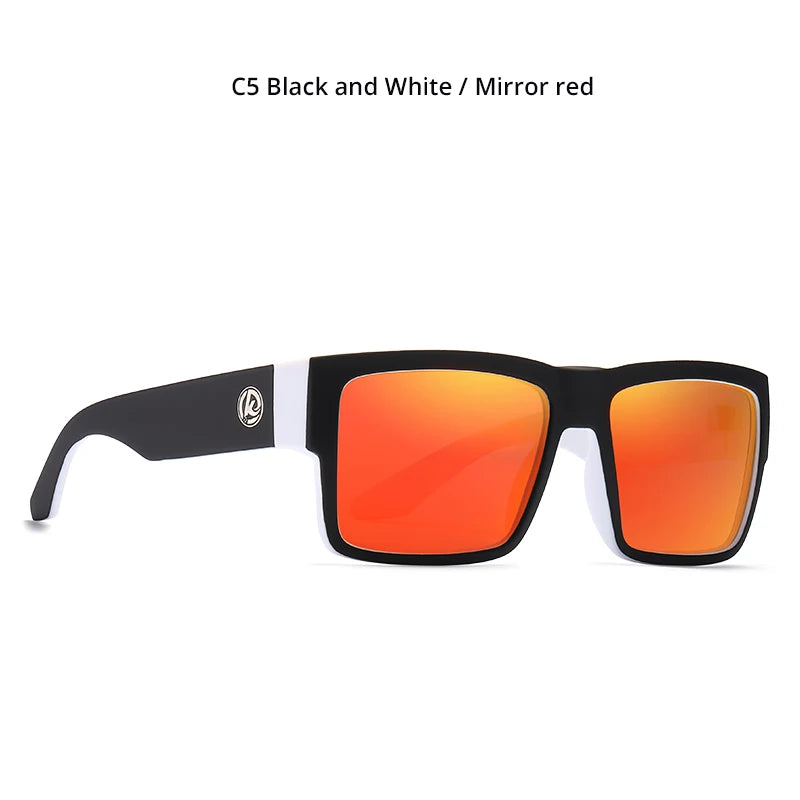 KDEAM Square Polarized Sunglasses – Matte Frame UV400 Eyewear for Men | Classic Driving Style