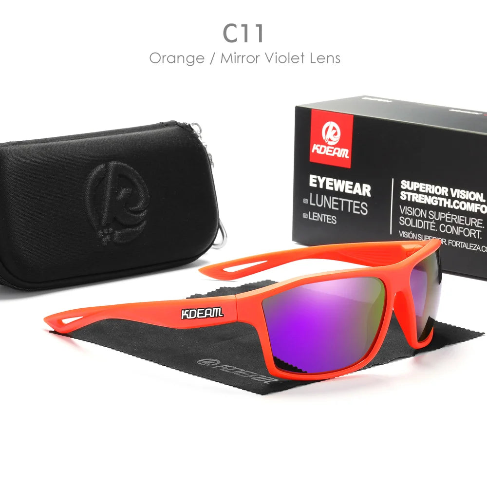 KDEAM KD0940 Polarized Sports Sunglasses – Outdoor Lifestyle Eyewear for Men | UV400 Protection