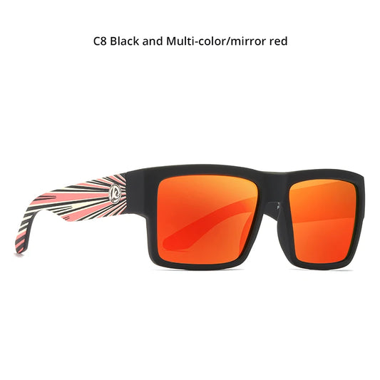 KDEAM Square Polarized Sunglasses – Matte Frame UV400 Eyewear for Men | Classic Driving Style
