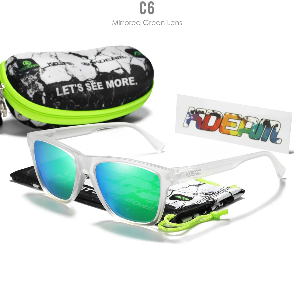 KDEAM DriftLite™ Polarized Sunglasses – UV400 TR90 Outdoor Fishing & Active Eyewear