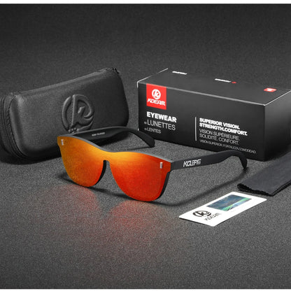 KDEAM EyePop™ Polarized Sports Sunglasses – UV400 TR90 Lightweight Eyewear for Men & Women