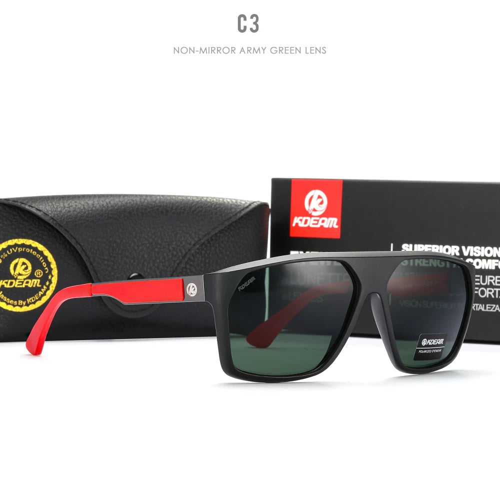 KDEAM Vista™ Polarized Casual Sunglasses – UV400 Anti-Reflective Unisex Eyewear