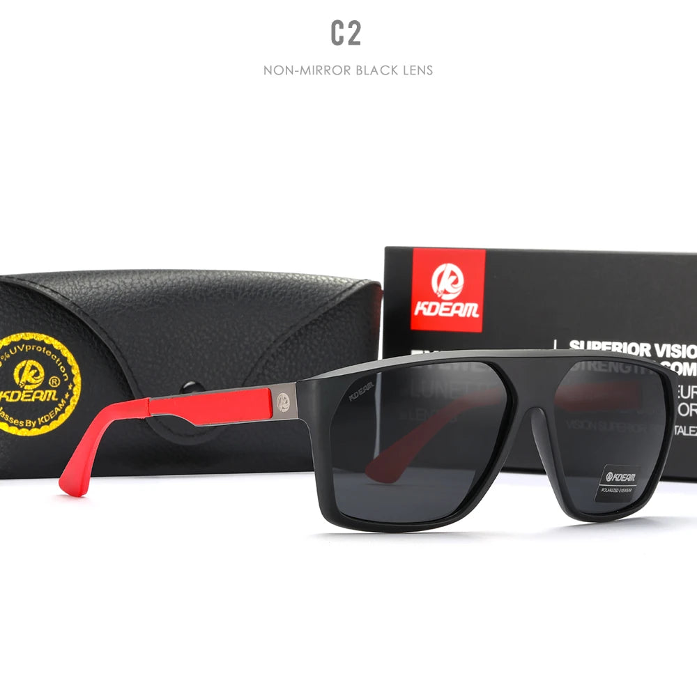 KDEAM Vista™ Polarized Casual Sunglasses – UV400 Anti-Reflective Unisex Eyewear