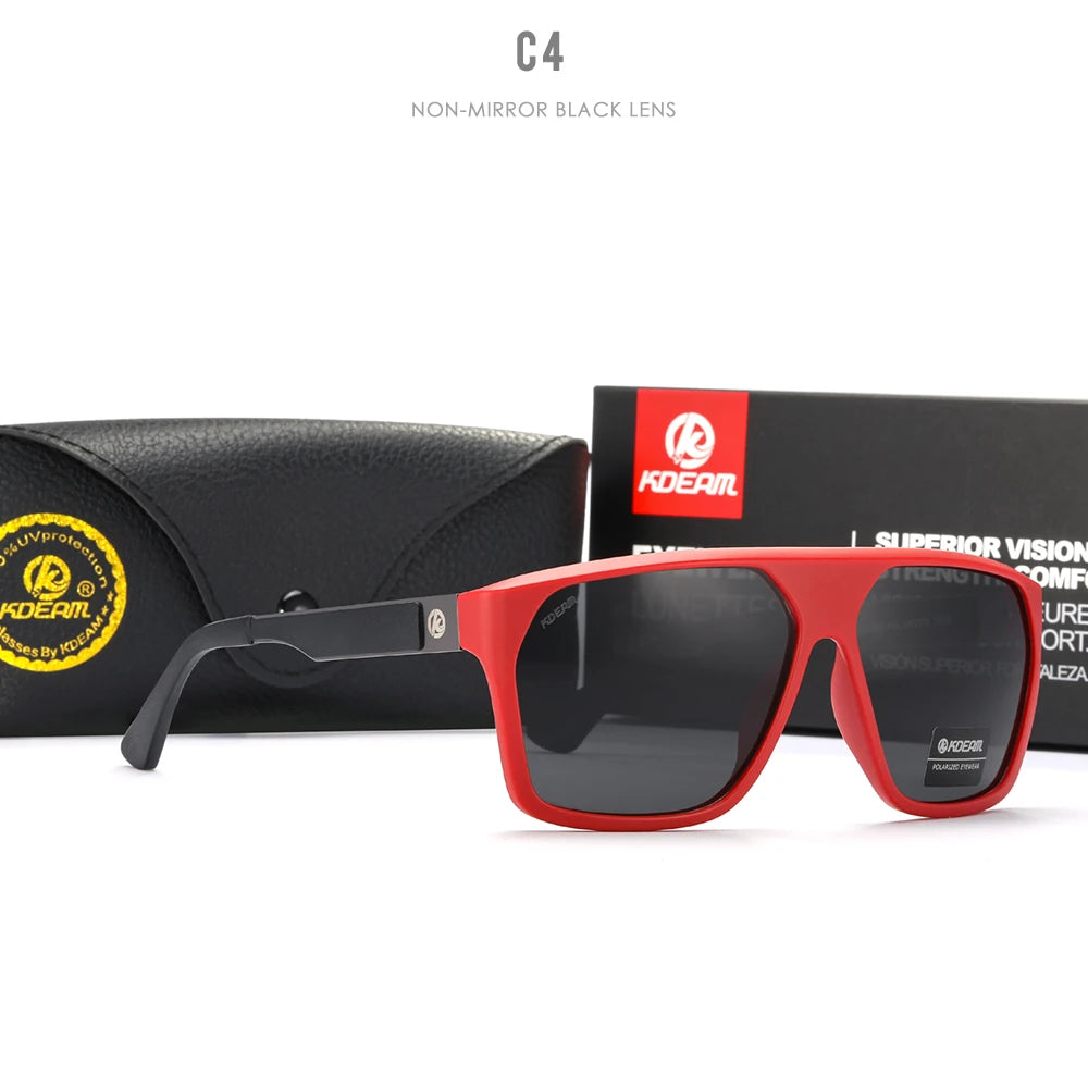 KDEAM Vista™ Polarized Casual Sunglasses – UV400 Anti-Reflective Unisex Eyewear