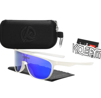 KDEAM WindGuard™ Shield Polarized Sports Sunglasses – UV400 TR90 Goggle-Style Performance Eyewear