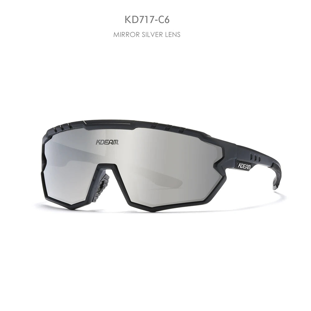 KDEAM AeroWave™ Polarized Goggle-Style Sunglasses – UV400 TR90 Outdoor Cycling & Driving Eyewear