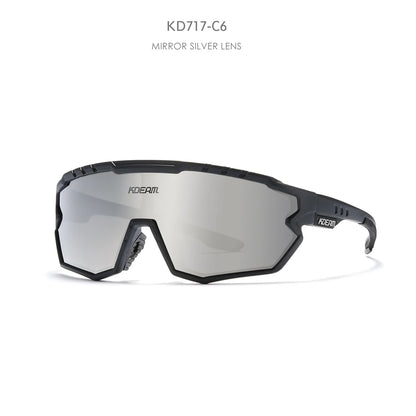 KDEAM AeroWave™ Polarized Goggle-Style Sunglasses – UV400 TR90 Outdoor Cycling & Driving Eyewear