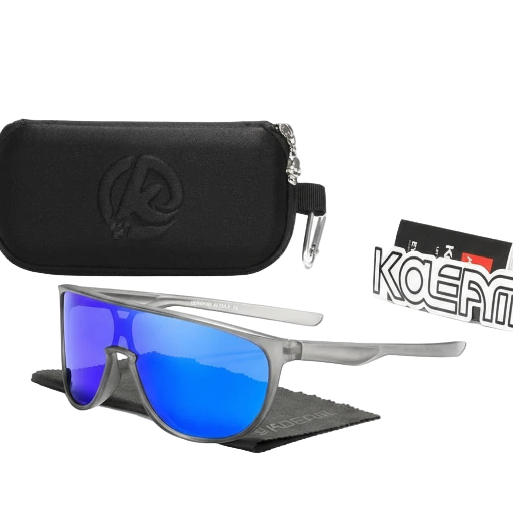 KDEAM WindGuard™ Shield Polarized Sports Sunglasses – UV400 TR90 Goggle-Style Performance Eyewear