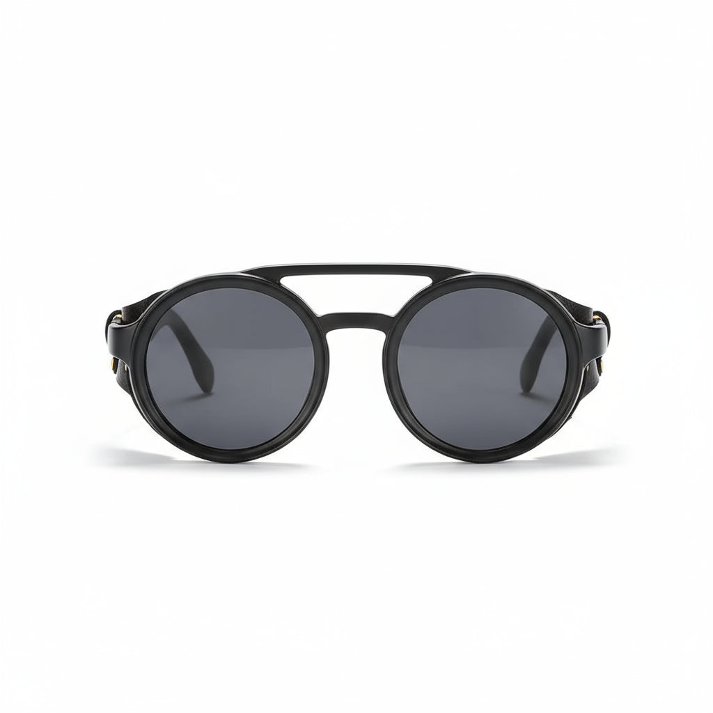 KDEAM RoundRebel™ Vintage Polarized Sunglasses – UV400 Steampunk Street Style Unisex