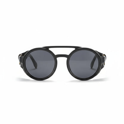 KDEAM RoundRebel™ Vintage Polarized Sunglasses – UV400 Steampunk Street Style Unisex