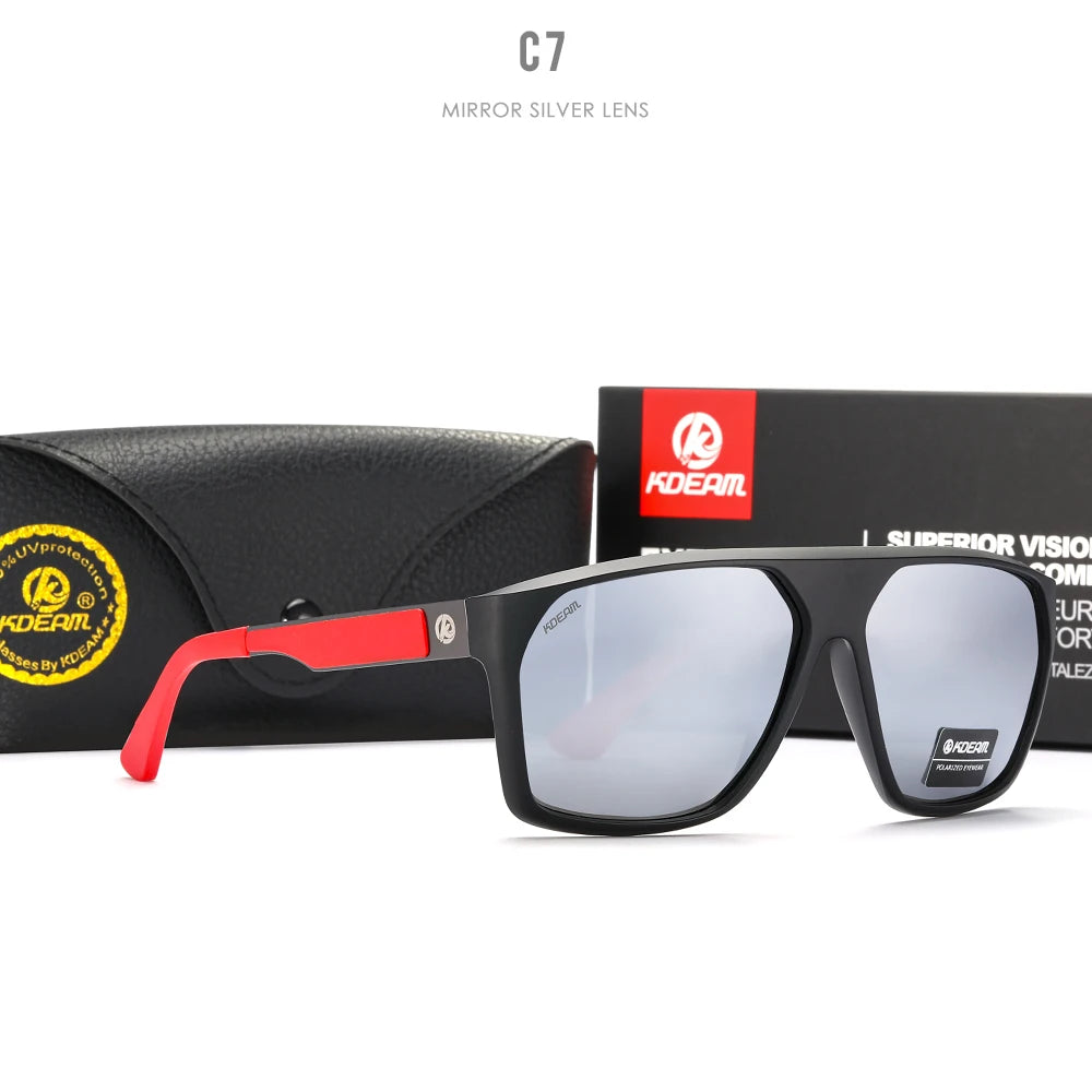 KDEAM Vista™ Polarized Casual Sunglasses – UV400 Anti-Reflective Unisex Eyewear