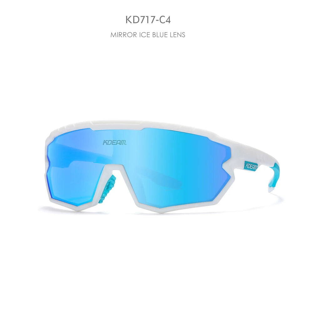 KDEAM AeroWave™ Polarized Goggle-Style Sunglasses – UV400 TR90 Outdoor Cycling & Driving Eyewear