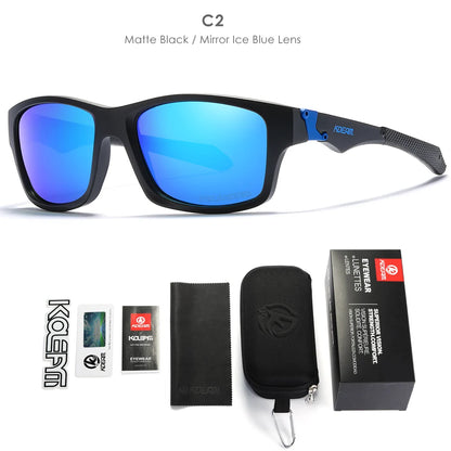 KDEAM Apex™ Polarized Sports Sunglasses – UV400 TR90 “Unbreakable” Outdoor Eyewear