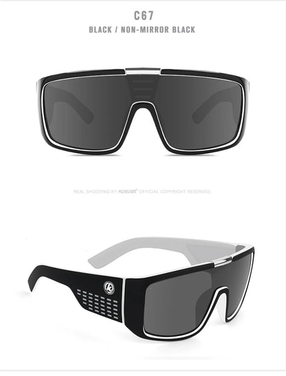 KDEAM Drift™ Polarized Wrap Shield Sunglasses – UV400 Outdoor Sports Eyewear