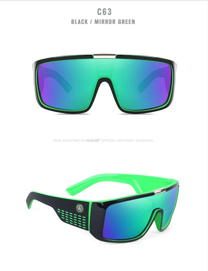 KDEAM Drift™ Polarized Wrap Shield Sunglasses – UV400 Outdoor Sports Eyewear