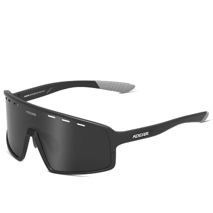 Black sunglasses with 'Kogear' branding on a white background