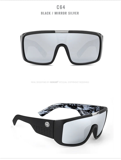 KDEAM Drift™ Polarized Wrap Shield Sunglasses – UV400 Outdoor Sports Eyewear