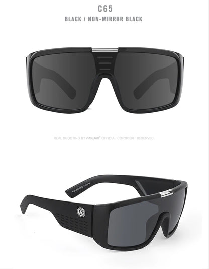 KDEAM Drift™ Polarized Wrap Shield Sunglasses – UV400 Outdoor Sports Eyewear