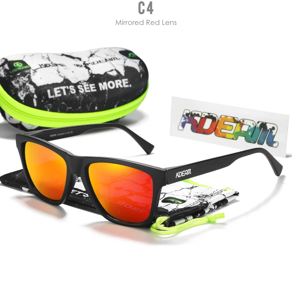 KDEAM DriftLite™ Polarized Sunglasses – UV400 TR90 Outdoor Fishing & Active Eyewear