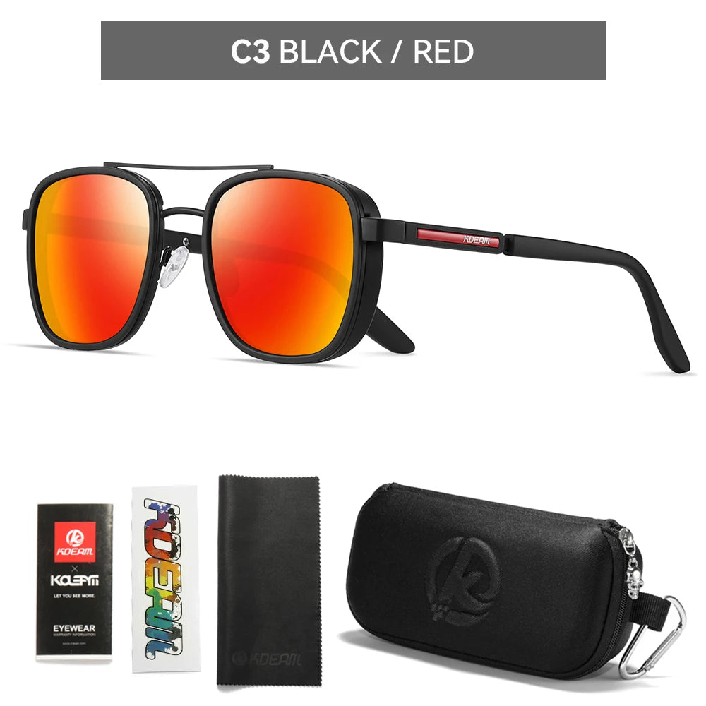 KDEAM ExecutiveDrive™ Polarized Full-Rim Sunglasses – UV400 TR90 Active Driving Eyewear